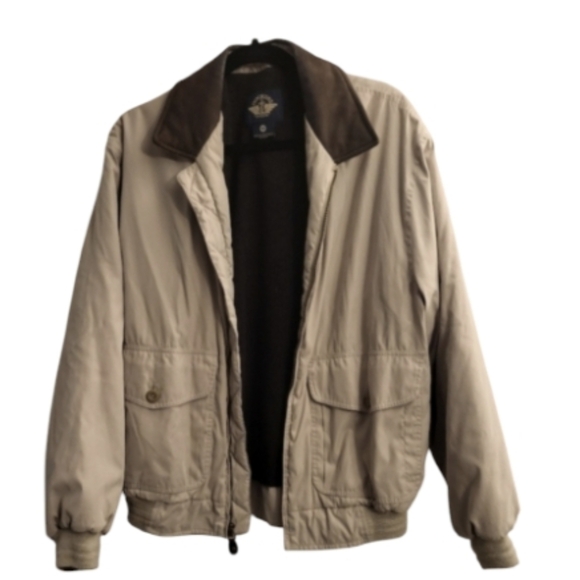 Dockers mens size medium tan bomber Jacket